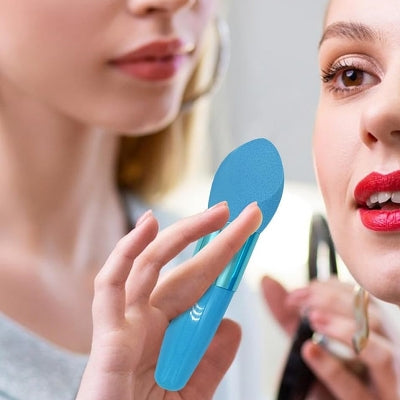 Pinceau Maquillage - PowderCosmeticBrushes™ - Bleu